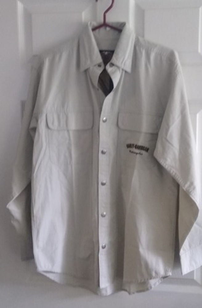 163. HD Snap Button Shirt Long Sleeve -1