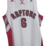 Jermaine O’Neal #6 Toronto Raptors Adidas Jersey Large – White NBA