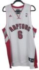 Jermaine O’Neal #6 Toronto Raptors Adidas Jersey Large – White NBA