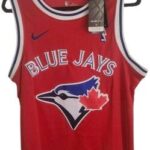 Josh Donaldson #20 Blue Jays Nike Swingman Jersey Small – Red Alternate / Rare Style NEW