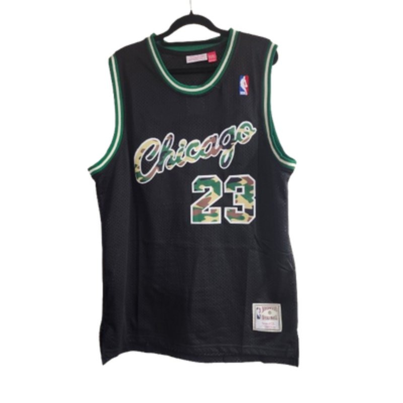10597-1.jpg Chicago Bulls Jordan #23 Jersey 2XL Black Camo NBA Streetwear - Image 1