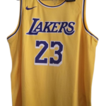 NBA Laker's #23 James Yellow Jersey XL