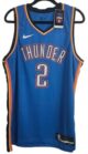 NBA Thunder #2 Gilgeous-Alexander Lite Blue Icon Edition Jersey Medium