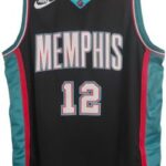 NBA Memphis #12 Morant Black Classic Edition Jersey XL