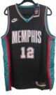 NBA Memphis #12 Morant Black Classic Edition Jersey XL