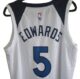 NBA Wolves #5 Edwards Associate Edition White Jersey XL NEW - Image 4
