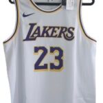 NBA Lakers #23 James Association Edition White Jersey Medium NEW