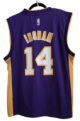 NBA Adidas Lakers #14 Ingram Purple/Yellow Players Jersey Medium - Image 3